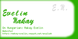 evelin makay business card